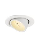 SLV 1009413 NUMINOS® GIMBLE S Deckeneinbauleuchte 3000 K 55° IP20 rund Weiß