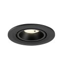 SLV 1009415 NUMINOS® GIMBLE S Deckeneinbauleuchte 4000 K 20° IP20 rund Schwarz