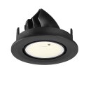 SLV 1009422 NUMINOS® GIMBLE S Deckeneinbauleuchte 4000 K 55° IP20 rund Schwarz / Weiß