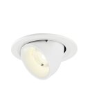 SLV 1009428 NUMINOS® GIMBLE S Deckeneinbauleuchte 4000 K 40° IP20 rund Weiß
