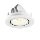 SLV 1009428 NUMINOS® GIMBLE S Deckeneinbauleuchte 4000 K 40° IP20 rund Weiß
