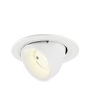 SLV 1009431 NUMINOS® GIMBLE S Deckeneinbauleuchte 4000 K 55° IP20 rund Weiß