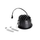 SLV 1009437 NUMINOS® S Deckeneinbauleuchte 2700 K 40° IP20 rund Schwarz / Weiß