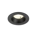 SLV 1009469 NUMINOS® S Deckeneinbauleuchte 4000 K 20° IP20 rund Schwarz