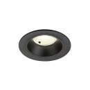 SLV 1009472 NUMINOS® S Deckeneinbauleuchte 4000 K 40° IP20 rund Schwarz