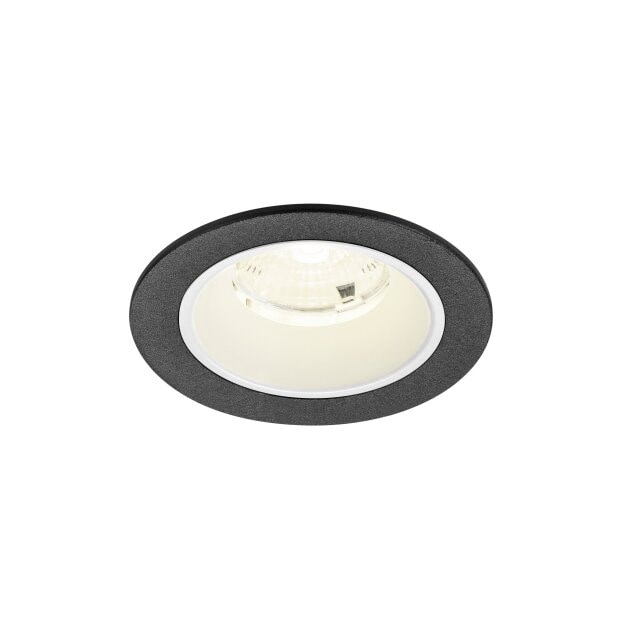SLV 1009476 NUMINOS® S Deckeneinbauleuchte 4000 K 55° IP20 rund Schwarz / Weiß