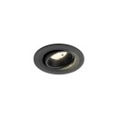 SLV 1009523 NUMINOS® MOVE S Deckeneinbauleuchte 4000 K 20° IP20 rund Schwarz