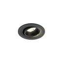 SLV 1009529 NUMINOS® MOVE S Deckeneinbauleuchte 4000 K 55° IP20 rund Schwarz