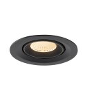 SLV 1009544 NUMINOS® GIMBLE M Deckeneinbauleuchte 2700 K 40° Schwarz