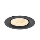 SLV 1009545 NUMINOS® GIMBLE M Deckeneinbauleuchte 2700 K 40° Schwarz / Weiß