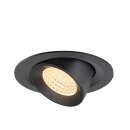 SLV 1009547 NUMINOS® GIMBLE M Deckeneinbauleuchte 2700 K 55° Schwarz