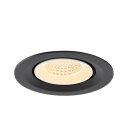 SLV 1009548 NUMINOS® GIMBLE M Deckeneinbauleuchte 2700 K 55° Schwarz / Weiß