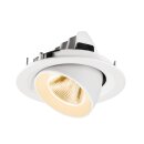SLV 1009551 NUMINOS® GIMBLE M Deckeneinbauleuchte 2700 K 20° Weiß