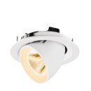 SLV 1009551 NUMINOS® GIMBLE M Deckeneinbauleuchte 2700 K 20° Weiß