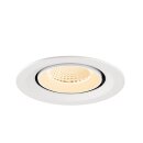 SLV 1009554 NUMINOS® GIMBLE M Deckeneinbauleuchte 2700 K 40° Weiß