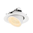 SLV 1009557 NUMINOS® GIMBLE M Deckeneinbauleuchte 2700 K 55° Weiß