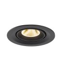 SLV 1009559 NUMINOS® GIMBLE M Deckeneinbauleuchte 3000 K 20° Schwarz