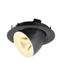 SLV 1009560 NUMINOS® GIMBLE M Deckeneinbauleuchte 3000 K 20° Schwarz / Weiß