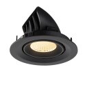 SLV 1009562 NUMINOS® GIMBLE M Deckeneinbauleuchte 3000 K 40° Schwarz