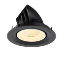 SLV 1009563 NUMINOS® GIMBLE M Deckeneinbauleuchte 3000 K 40° Schwarz / Weiß