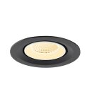 SLV 1009563 NUMINOS® GIMBLE M Deckeneinbauleuchte 3000 K 40° Schwarz / Weiß