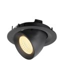 SLV 1009565 NUMINOS® GIMBLE M Deckeneinbauleuchte 3000 K 55° Schwarz