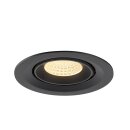 SLV 1009565 NUMINOS® GIMBLE M Deckeneinbauleuchte 3000 K 55° Schwarz