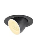 SLV 1009566 NUMINOS® GIMBLE M Deckeneinbauleuchte 3000 K 55° Schwarz / Weiß