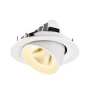 SLV 1009569 NUMINOS® GIMBLE M Deckeneinbauleuchte 3000 K 20° Weiß