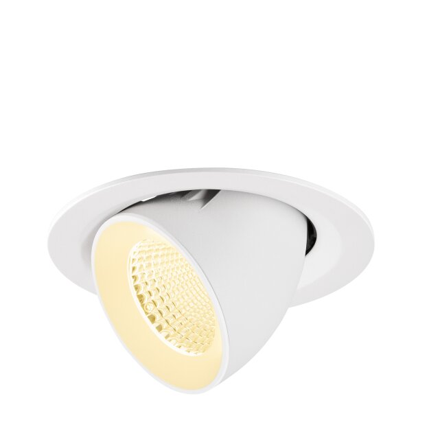 SLV 1009572 NUMINOS® GIMBLE M Deckeneinbauleuchte 3000 K 40° Weiß