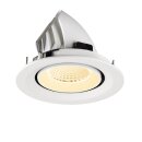 SLV 1009572 NUMINOS® GIMBLE M Deckeneinbauleuchte 3000 K 40° Weiß