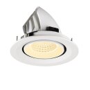 SLV 1009575 NUMINOS® GIMBLE M Deckeneinbauleuchte 3000 K 55° Weiß