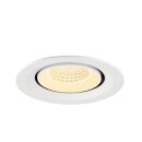 SLV 1009575 NUMINOS® GIMBLE M Deckeneinbauleuchte 3000 K 55° Weiß