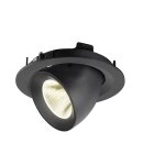 SLV 1009577 NUMINOS® GIMBLE M Deckeneinbauleuchte 4000 K 20° Schwarz