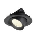 SLV 1009580 NUMINOS® GIMBLE M Deckeneinbauleuchte 4000 K 40° Schwarz
