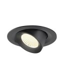 SLV 1009580 NUMINOS® GIMBLE M Deckeneinbauleuchte 4000 K 40° Schwarz
