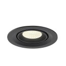 SLV 1009583 NUMINOS® GIMBLE M Deckeneinbauleuchte 4000 K 55° Schwarz