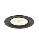 SLV 1009584 NUMINOS® GIMBLE M Deckeneinbauleuchte 4000 K 55° Schwarz / Weiß