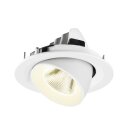 SLV 1009587 NUMINOS® GIMBLE M Deckeneinbauleuchte 4000 K 20° Weiß