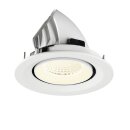 SLV 1009590 NUMINOS® GIMBLE M Deckeneinbauleuchte 4000 K 40° Weiß