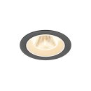 SLV 1009596 NUMINOS® M Deckeneinbauleuchte 2700 K 20° IP20 rund Schwarz / Weiß