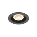 SLV 1009613 NUMINOS® M Deckeneinbauleuchte 3000 K 20° IP20 rund Schwarz
