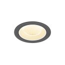 SLV 1009617 NUMINOS® M Deckeneinbauleuchte 3000 K 40° IP20 rund Schwarz / Weiß