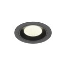 SLV 1009634 NUMINOS® M Deckeneinbauleuchte 4000 K 40° IP20 rund Schwarz