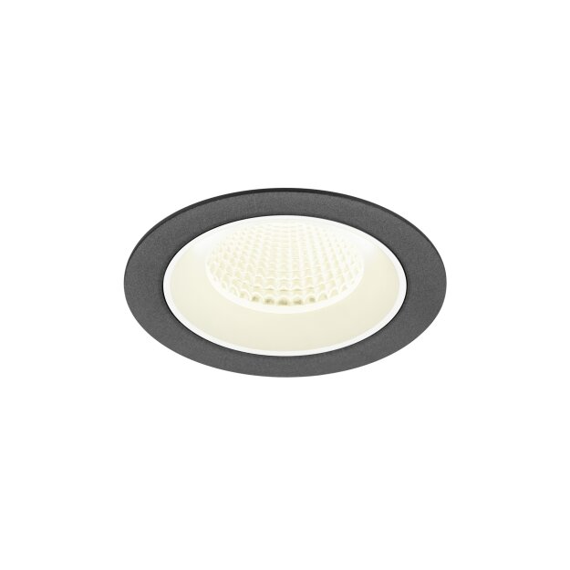 SLV 1009635 NUMINOS® M Deckeneinbauleuchte 4000 K 40° IP20 rund Schwarz / Weiß
