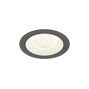 SLV 1009635 NUMINOS® M Deckeneinbauleuchte 4000 K 40° IP20 rund Schwarz / Weiß