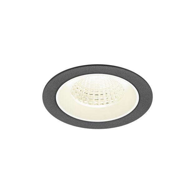 SLV 1009638 NUMINOS® M Deckeneinbauleuchte 4000 K 55° IP20 rund Schwarz / Weiß