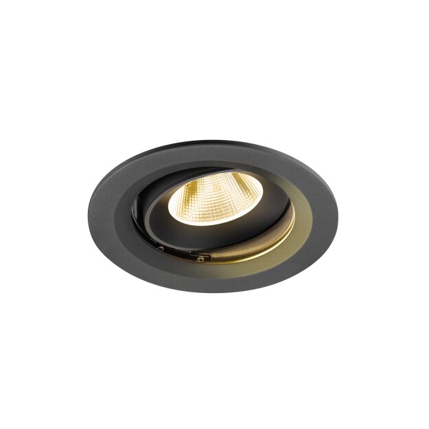 SLV 1009667 NUMINOS® MOVE M Deckeneinbauleuchte 3000 K 20° IP20 rund Schwarz