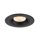 SLV 1009703 NUMINOS® GIMBLE L Deckeneinbauleuchte 2700 K 20° IP20 rund Schwarz
