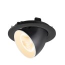 SLV 1009704 NUMINOS® GIMBLE L Deckeneinbauleuchte 2700 K 20° IP20 rund Schwarz / Weiß